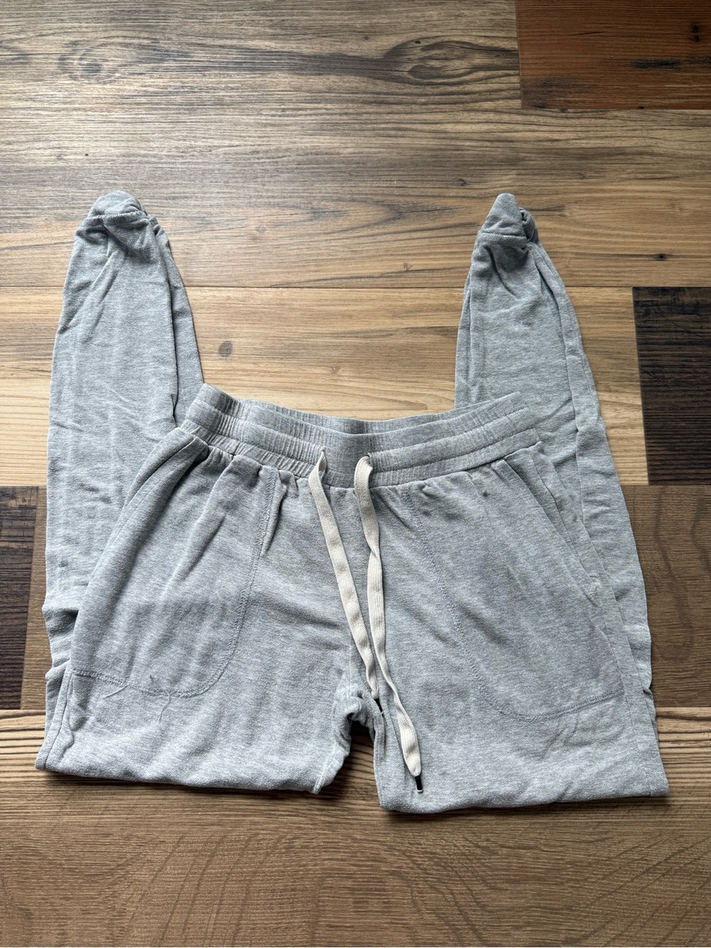 Women’s Caslon Light Gray Drawstring Joggers Cozy Loungewear